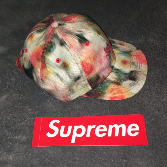 SUPREME X LIBERTY FABRIC 6 PANEL FLORAL HAT CAP NEW UNISEX SNAPBACK box logo - Picture 3 of 7